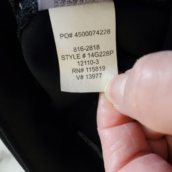 Worthington Modern Fit Black Dress Pants size 16 - Picture 10 of 12